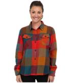 Woolrich Oxbow Bend Shirt Jac (cardinal Plaid) Women's Long Sleeve Button Up