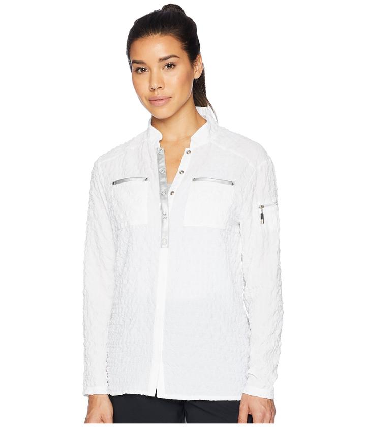 Jamie Sadock Pucker Up Textured Jacket (sugar White) Women's Coat