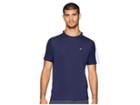 Fila Heritage Tennis Mesh Back Crew (navy/white/chinese Red) Men's Short Sleeve Pullover