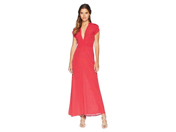Flynn Skye Valentina Maxi Dress (cherry Dots) Women's Dress