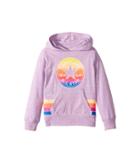Converse Kids Sunset Hoodie (toddler/little Kids) (fuchsia Glow Snow Heather) Girl's Sweatshirt