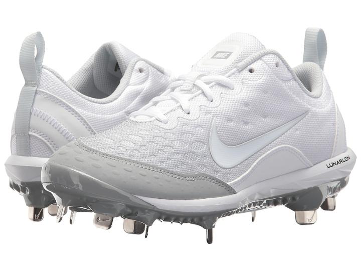 Nike Hyperdiamond 2 Pro (wolf Grey/white/white/pure Platinum) Women's Cleated Shoes