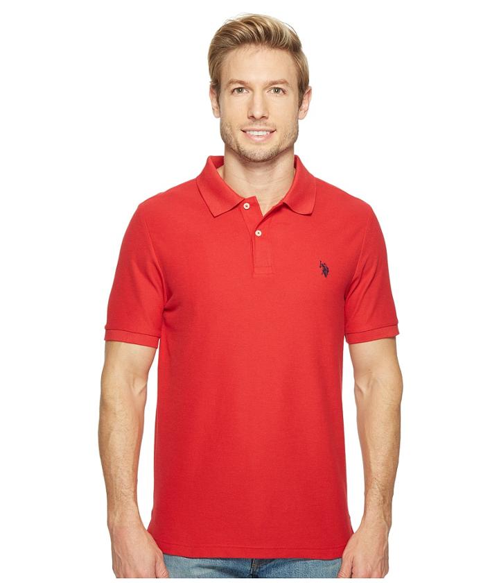 U.s. Polo Assn. Ultimate Pique Polo Shirt (winning Red) Men's Clothing