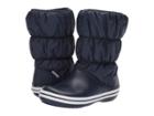 Crocs Winter Puff Boot (navy/white) Women's Boots
