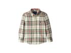 Polo Ralph Lauren Kids Plaid Cotton Twill Shirt (toddler) (green Multi) Boy's Clothing