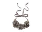 French Connection Pom Pom Collar Necklace 18 (grey) Necklace