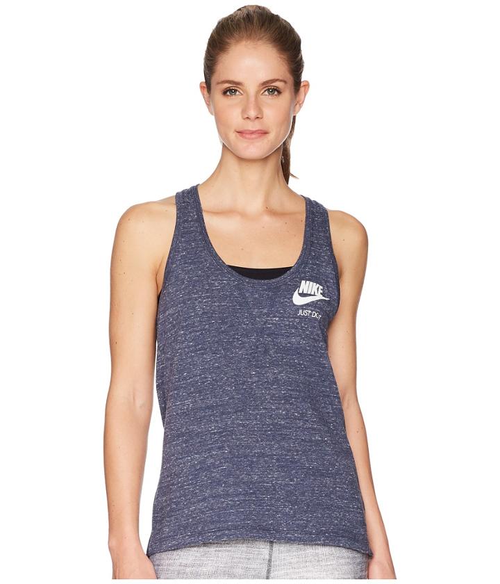 Nike Sportswear Gym Vintage Tank (thunder Blue/sail) Women's Sleeveless