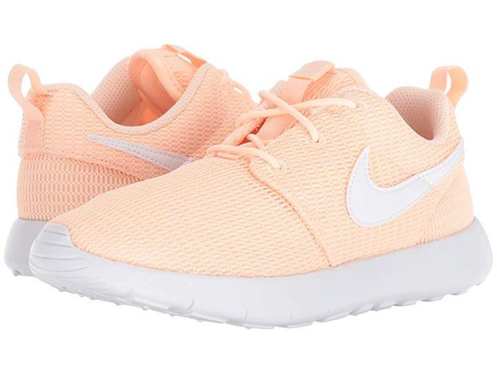Nike Kids Roshe Run (little Kid) (crimson Tint/white) Girls Shoes