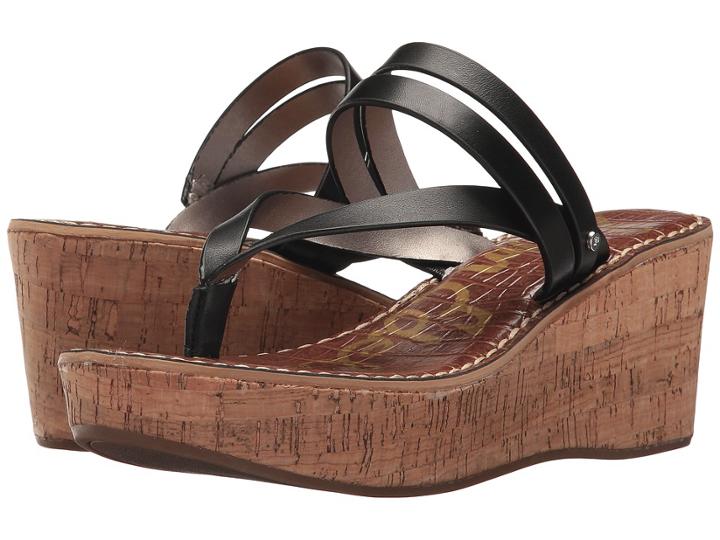 Sam Edelman Rasha (black Vaquero Saddle Leather) Women's Shoes
