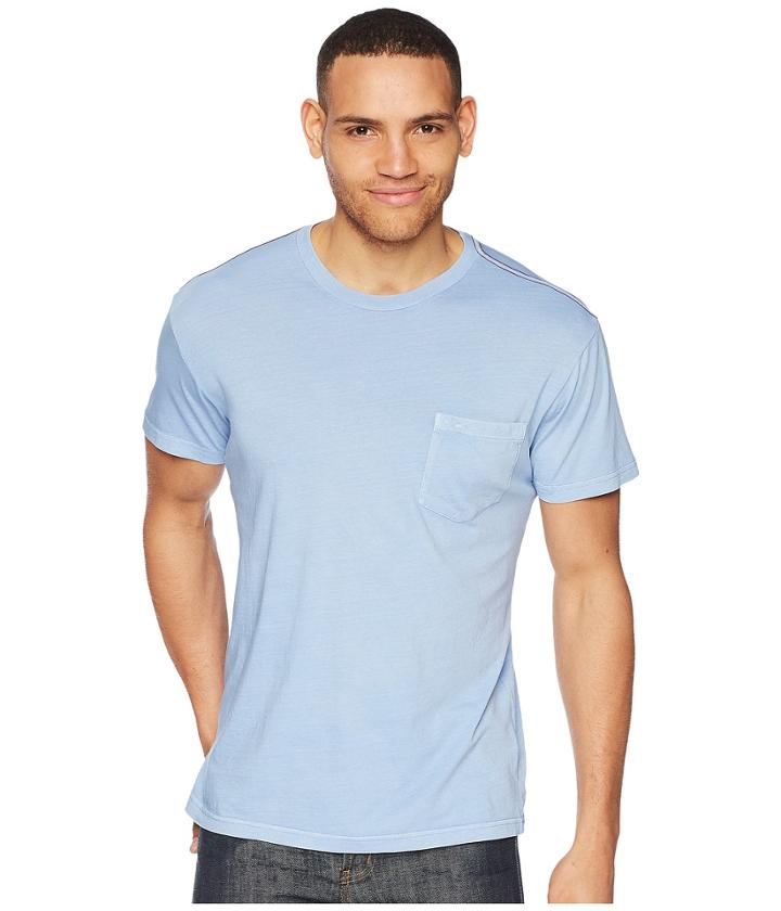 Rvca Ptc 2 Pigment Knit Tee (deja Blue) Men's T Shirt