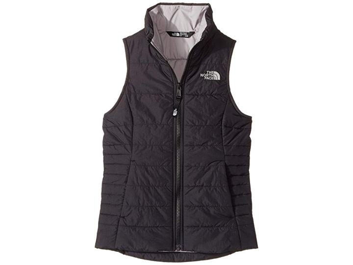The North Face Kids All Season Insulated Vest (little Kids/big Kids) (tnf Black/metallic Silver) Girl's Vest