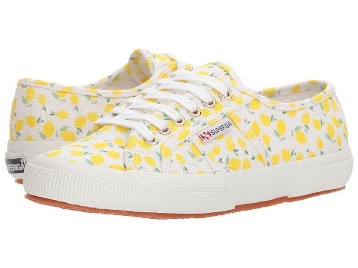 Superga 2750 Linen Fruitw Sneaker (lemon) Women's Shoes
