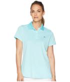 Vineyard Vines Golf Short Sleeve Pique Polo (turquoise) Women's Short Sleeve Pullover