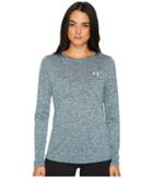 Under Armour Ua Tech Twist Crew Long Sleeve Shirt (arden Green) Women's Clothing