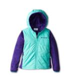 Columbia Kids Pearl Plush Ii Hybrid Hoodie (little Kids/big Kids) (oceanic/hyper Purple) Girl's Sweatshirt