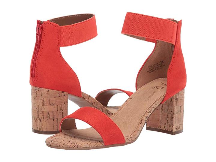 A2 By Aerosoles Line Up (orange Fabric Microfiber) Women's Sandals