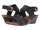 Sofft Velden (black Euforia/vienna Snake Print) Women's Wedge Shoes