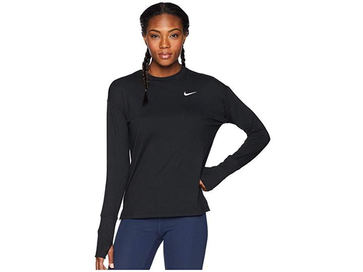 Nike Element Crew Top (black) Women's Long Sleeve Pullover