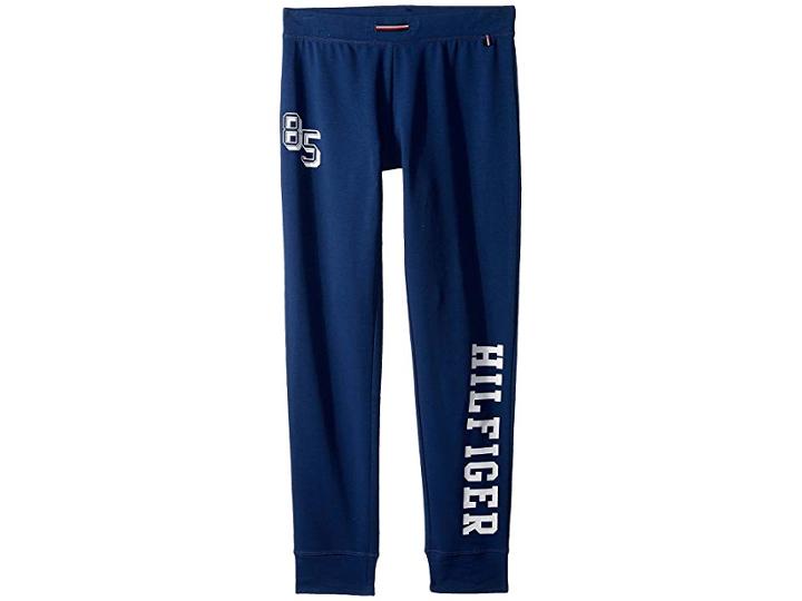 Tommy Hilfiger Kids Hilfiger Print Pants (big Kids) (flag Blue) Girl's Casual Pants
