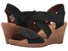 Rockport Cobb Hill Collection Cobb Hill Janna Cross Strap (black Nubuck) Women's  Shoes