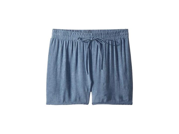 People's Project La Kids Cadence Woven Shorts (big Kids) (denim) Girl's Shorts