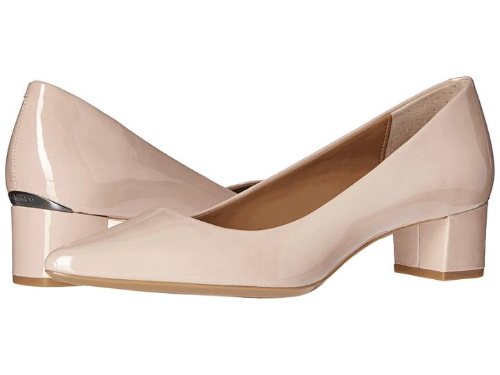 Calvin Klein Genoveva Pump (blush Patent) Women's Shoes