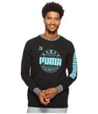 Puma Puma X Diamond Crew Top (puma Black) Men's Long Sleeve Pullover