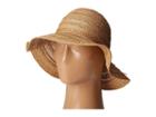 San Diego Hat Company Pbl3078 Four Buttons Paper Braid Floppy Hat With Self Knotted Tie (natural) Traditional Hats