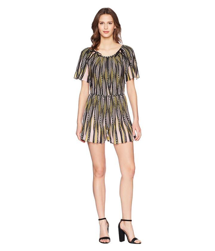 M Missoni Bubble Knit Romper (pink) Women's Jumpsuit & Rompers One Piece