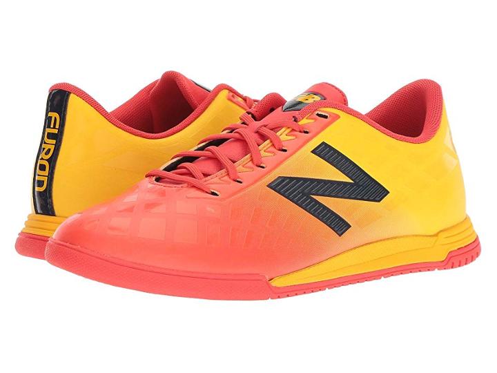 New Balance Kids Jsfdiv4 Soccer (little Kid/big Kid) (flame/aztec Gold) Kids Shoes