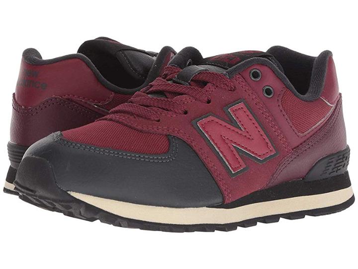 New Balance Kids Pc574v1 (little Kid/big Kid) (nb Burgundy/black) Boys Shoes