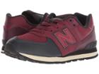 New Balance Kids Pc574v1 (little Kid/big Kid) (nb Burgundy/black) Boys Shoes