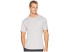 Nike Dry Miler Short Sleeve Running Top (atmosphere Grey/heather) Men's Clothing
