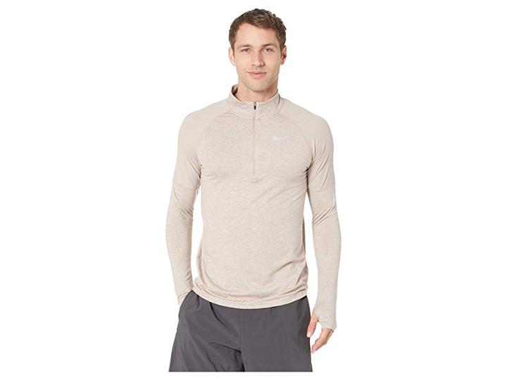 Nike Element Top 1/2 Zip 2.0 (diffused Taupe/desert Sand/heather) Men's Clothing