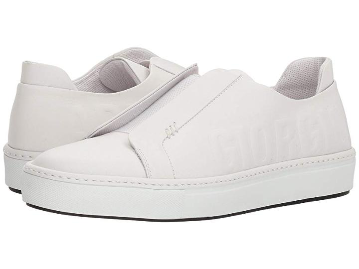 Giorgio Armani Boston Leather Sneaker (white) Men's Shoes