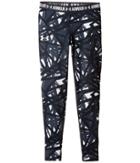 Under Armour Kids Heatgear(r) Armour Printed Leggings (big Kids) (white/stealth Gray) Girl's Casual Pants