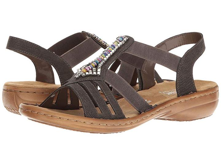 Rieker 608s1 Regina S1 (basalt) Women's  Shoes