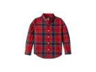 Janie And Jack Long Sleeve Button Down Shirt (toddler/little Kids/big Kids) (red Family Plaid) Boy's Long Sleeve Button Up