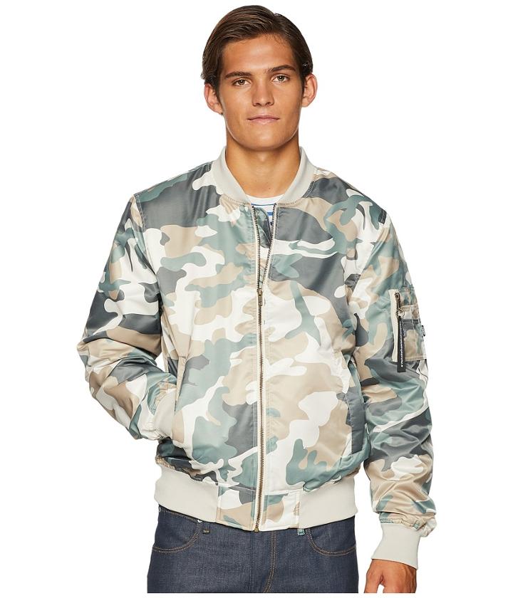 Wesc The Camo Bomber Jacket (light Woodland) Men's Coat