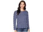 Hatley Renee Jacquard Sweater (blue) Women's Sweater