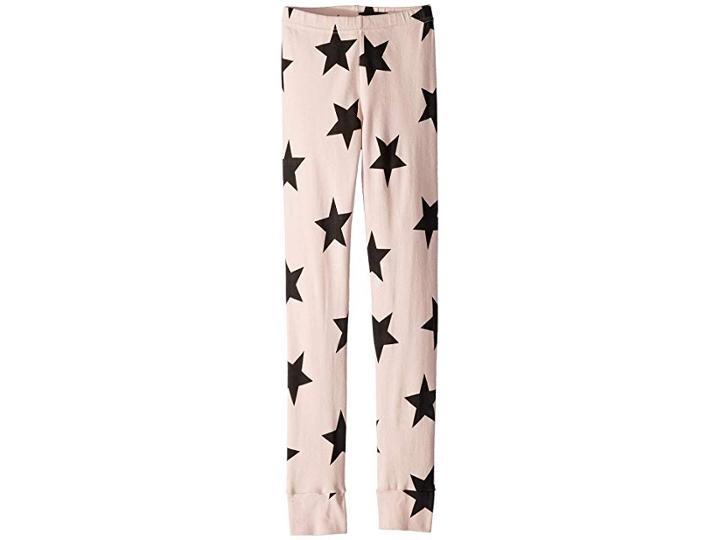 Nununu Star Leggings (little Kids/big Kids) (powder Pink) Girl's Casual Pants