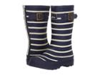 Joules Kids Printed Welly Rain Boot (toddler/little Kid/big Kid) (french Navy Stripe) Boys Shoes