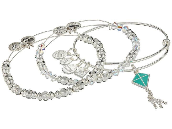 Alex And Ani Charity By Design, Inspiration In Flight (shiny Silver) Bracelet