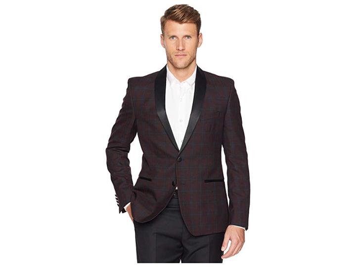Nick Graham Evening Coat (burgundy) Men's Jacket
