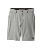 Billabong Kids Crossfire X Stripe Shorts (big Kids) (silver) Boy's Shorts