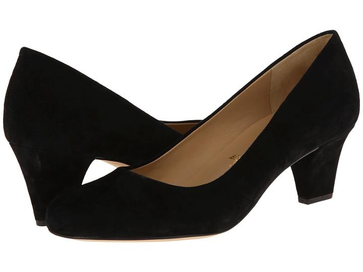 Trotters Penelope (black Kid Suede) High Heels