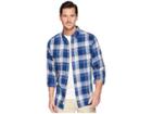 Woolrich Eco Rich Stone Rapids Shirt (alpine Blue) Men's Long Sleeve Button Up