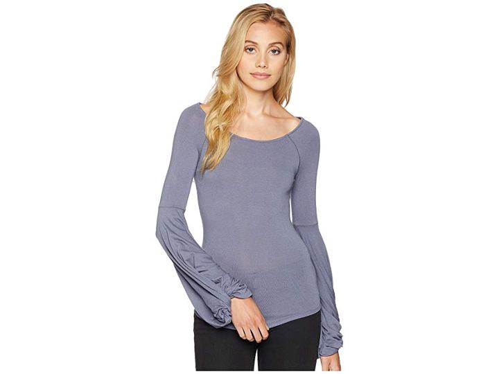 Free People To The Tropics Top (grey) Women's Clothing