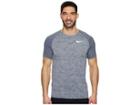 Nike Dry Miler Short-sleeve Running Top (obsidian/heather) Men's Clothing