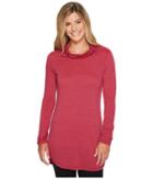 Lole Principle Tunic (mulberry Stripe) Women's Clothing